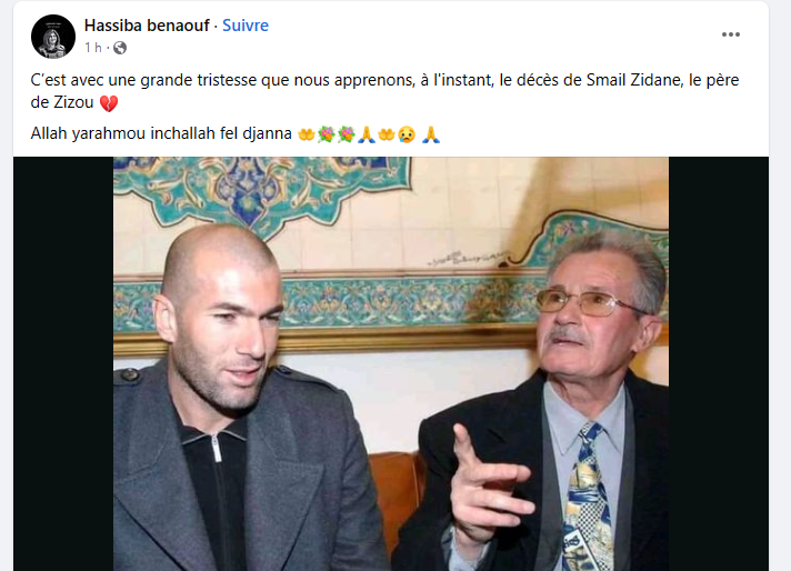 Zinedine Zidane folle rumeur sur le décès du père de la star Gnatepe